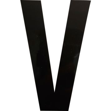 Kirjain Wichelhaus HartPlastic Musta 100 mm V