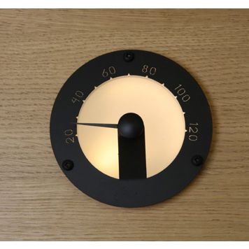 Valokuitukaluste Lämpömittari Cariitti Musta 12 cm