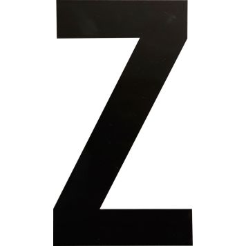 Kirjain Wichelhaus HartPlastic Musta 100 mm Z