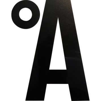 Kirjain Wichelhaus HartPlastic Musta 100 mm Å