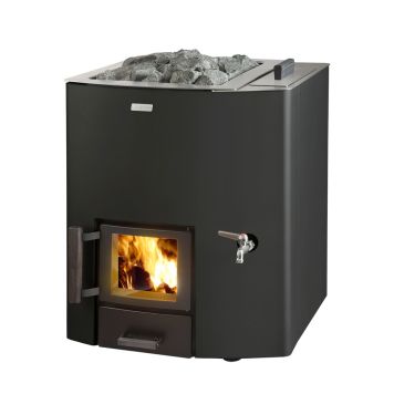 Puukiuas Narvi NC 20 vesisäiliö oikealla musta