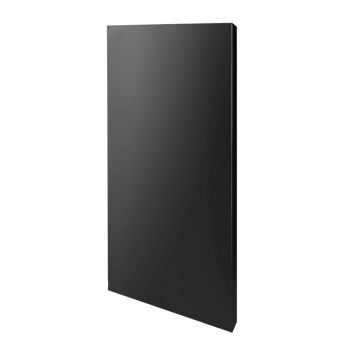 Narvi yksinkertainen suojaseinä Musta 75 cm