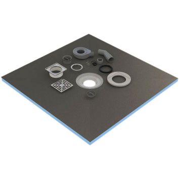 Suihkuallas + lattiakaivo Tycroc STC100 1000 x 1000 x 20 mm