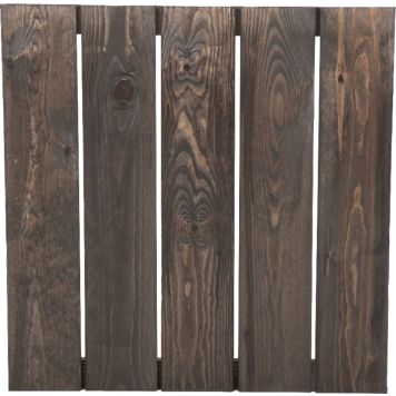 Puulaatta 50 x 50 cm grafiitinharmaa sileä