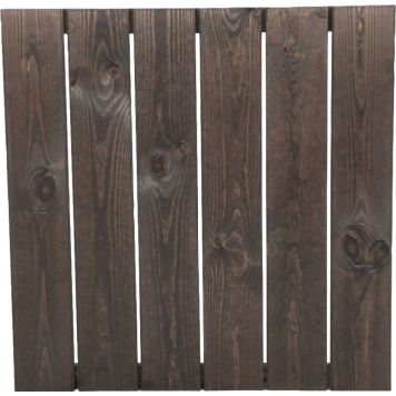 Puulaatta 60 x 60 cm grafiitinharmaa sileä