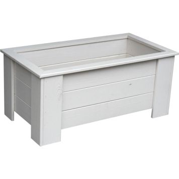 Kukkalaatikko 32 x 38 x 80 cm valkoinen