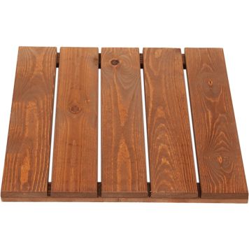 Puulaatta 50 x 50 cm ruskea sileä