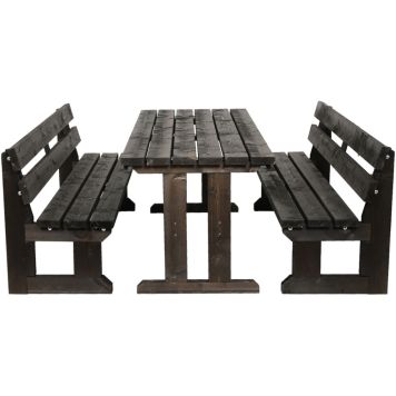 Pihakalusteryhmä Jämäkkä 170 x 170 x 74 cm grafiitinharmaa