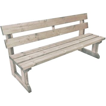 Penkki Jämäkkä 82 x 170 x 51 cm vaaleanharmaa