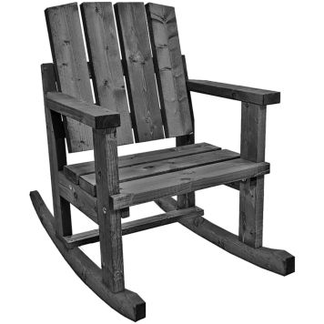 Keinutuoli Jämäkkä 116 x 71 x 113 cm tummanharmaa