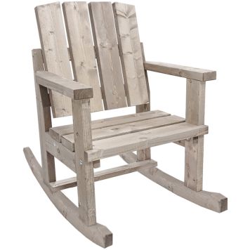 Keinutuoli Jämäkkä 116 x 71 x 113 cm vaaleanharmaa