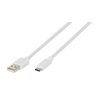 USB-C / USB -kaapeli Valkoinen 1 m