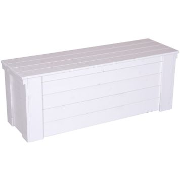 Puuarkku 40 x 45 x 120 cm valkoinen