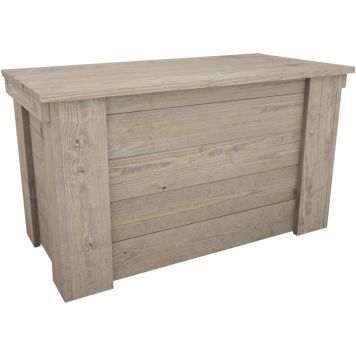 Puuarkku 40 x 45 x 80 cm vaaleanharmaa