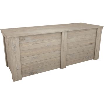 Puuarkku 57 x 61 x 160 cm vaaleanharmaa