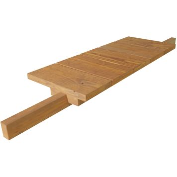 Pihakeinun sivupöytä 80 x 20 x 5 cm ruskea