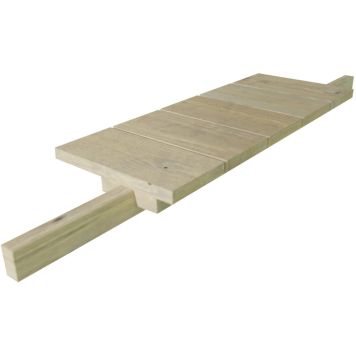 Pihakeinun sivupöytä 80 x 20 x 5 cm vaaleanharmaa