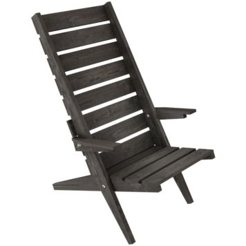 Puutarhatuoli 90 x 69 x 113 cm tummanharmaa