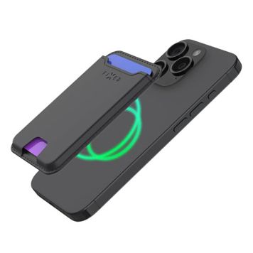 MagSafe-lompakko paikantimella Fixed musta