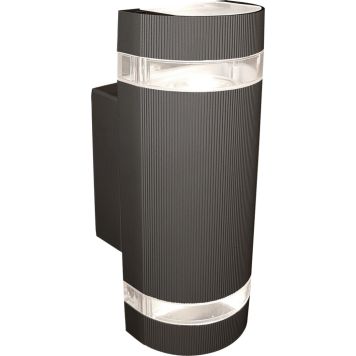 Ulkoseinävalaisin Sessak Oiva 2-os Grafiitinharmaa