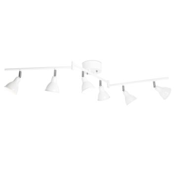 Kattospotti Sessak Mario 6-os Valkoinen/Kromi