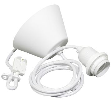 Valaisinkaluste Sessak Arden E27 Valkoinen 2 m