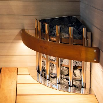 Suojakaide Harvia Glow Corner valaistu