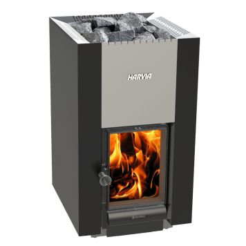 Puukiuas Harvia 22 GreenFlame musta