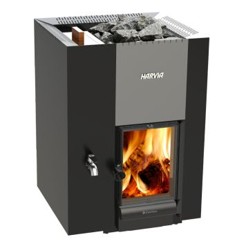 Puukiuas Harvia 22 GreenFlame LS musta