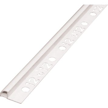 Laattalista Dione 250 cm pvc 10 mm maalarinvalkoinen