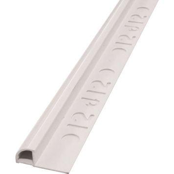 Laattalista Dione 250 cm pvc 12 mm maalarinvalkoinen