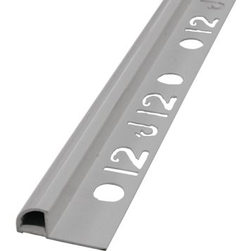 Laattalista Dione 250 cm pvc 12 mm harmaa