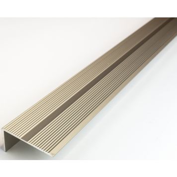 Askelkulmalista Dione 42 x 22 mm rihlattu reiätön pronssi