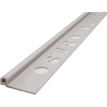 Laattalista Dione 250 cm pvc 6 mm vaaleanharmaa