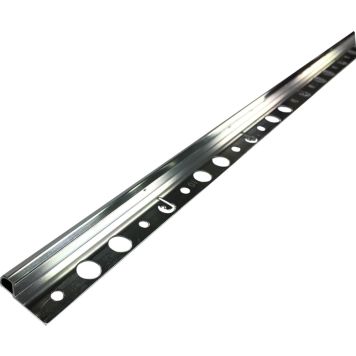 Laattalista Dione 250 cm alumiini 6 mm kiiltävä hopea