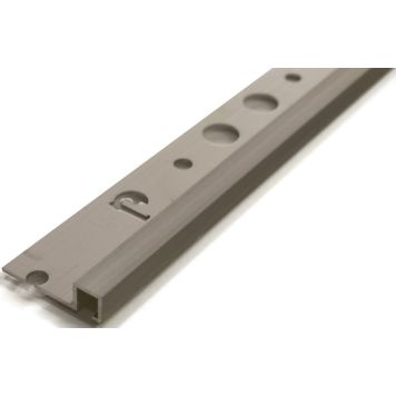 Laattalista Dione 250 cm alumiini 6 mm neliö Nordic Graphite