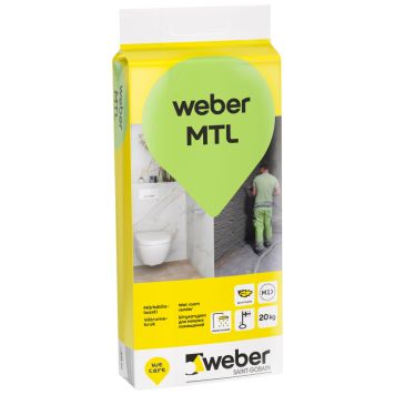 Märkätilalaasti weber MTL 20 kg