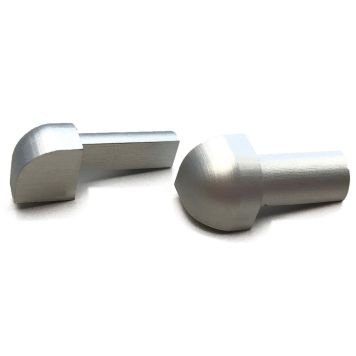 Laattalistan ulkokulma Dione 8 mm hopea-anodisoitu 2 kpl