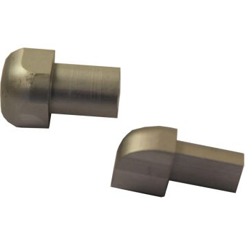 Laattalistan ulkokulma Dione 10 mm hopea-anodisoitu 2 kpl