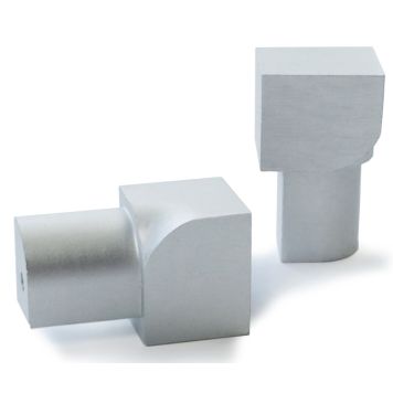 Laattalistan sisäkulma Dione 12 mm hopea-anodisoitu 2 kpl