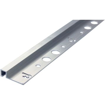 Laattalista Dione 250 cm 8 mm hopea