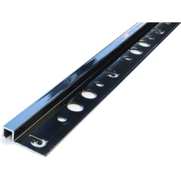 Neliölaattalista musta alumiini 8 mm