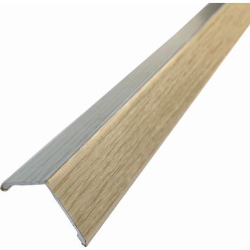 Tarrakulmalista Dione Cotton White 30 x 30 mm 180 cm