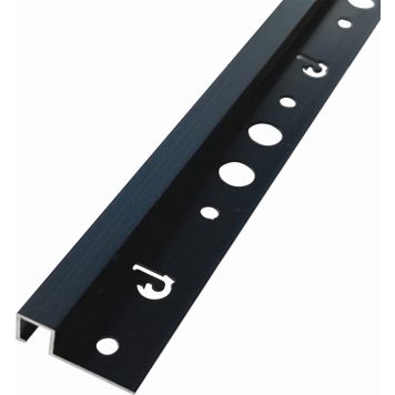 Neliölaattalista Dione Alumiini Carbon Black 10 mm 2,5 m