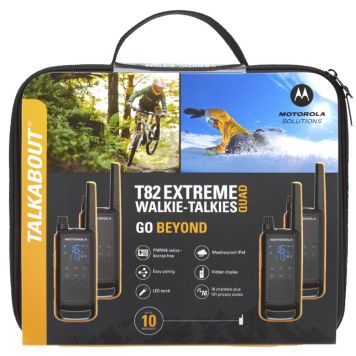 Radiopuhelinsetti Motorola Talkabout T82 Extreme Quad Oranssi-musta