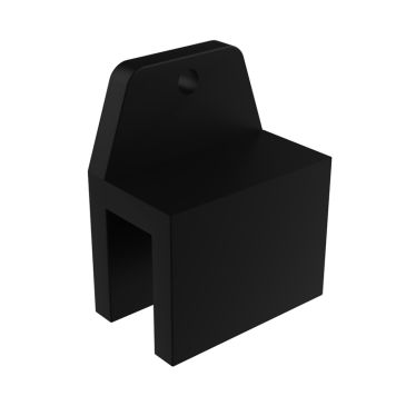 Lasipidike kattoon Nordium 3 x 4 cm Musta