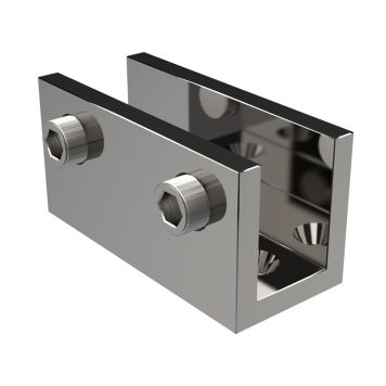 U-kannatin seinään ja lattiaan Nordium 5 x 2,5 cm Kromi