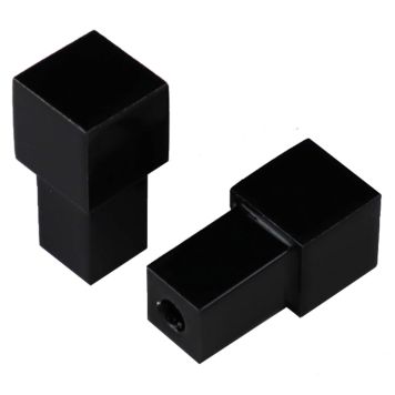 Laattalistan Kulmapala Dione Neliö Musta 10 mm