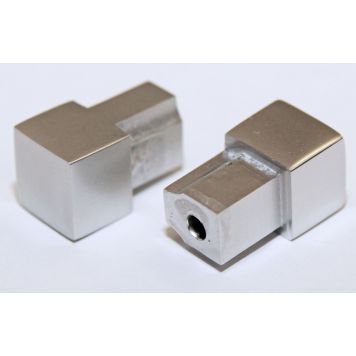 Laattalistan Kulmapala Dione Neliö Hopea 10 mm