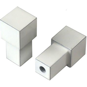 Laattalistan Kulmapala Dione Neliö Valkoinen 12 mm